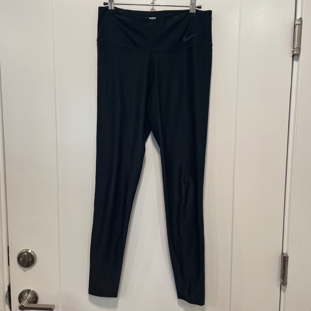 Nike‎ Dri-FIT Women Black Training Athletic Leggings Small Recycled Poly Blend